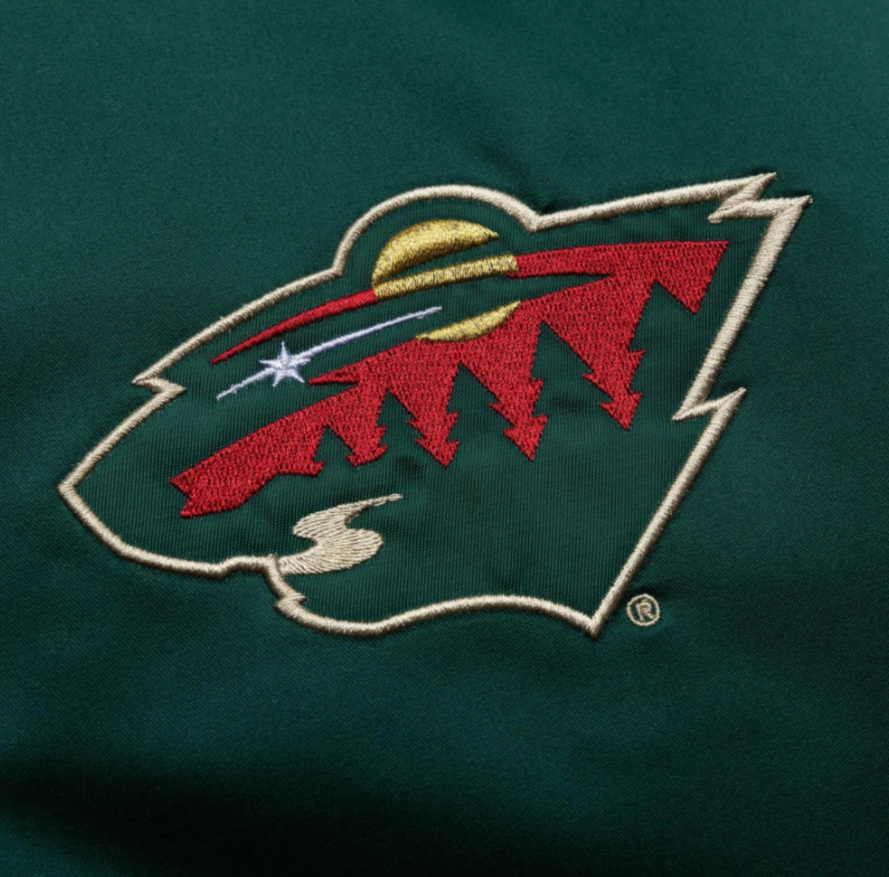 MINNESOTA WILD MITCHELL & NESS SATIN JACKET