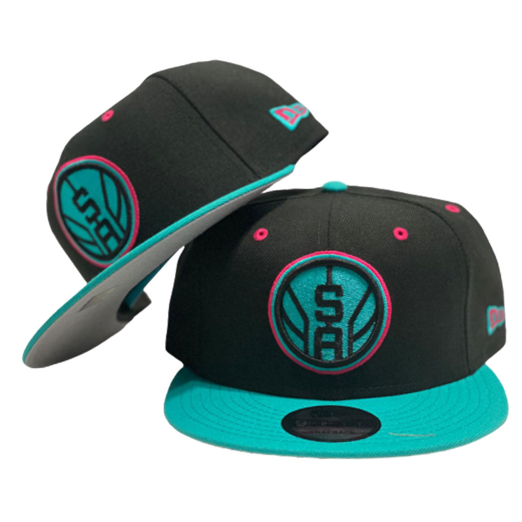 San Antonio Spurs RAINBOW SHERBERT Snapback HWC Hat- Pink/Orange/Lime