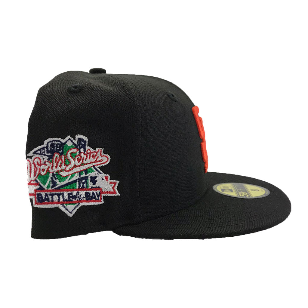 San Francisco Giants New Era Gray Battle of The Bay Custom Side Patch 59FIFTY Fitted Hat, 7 1/4 / Gray