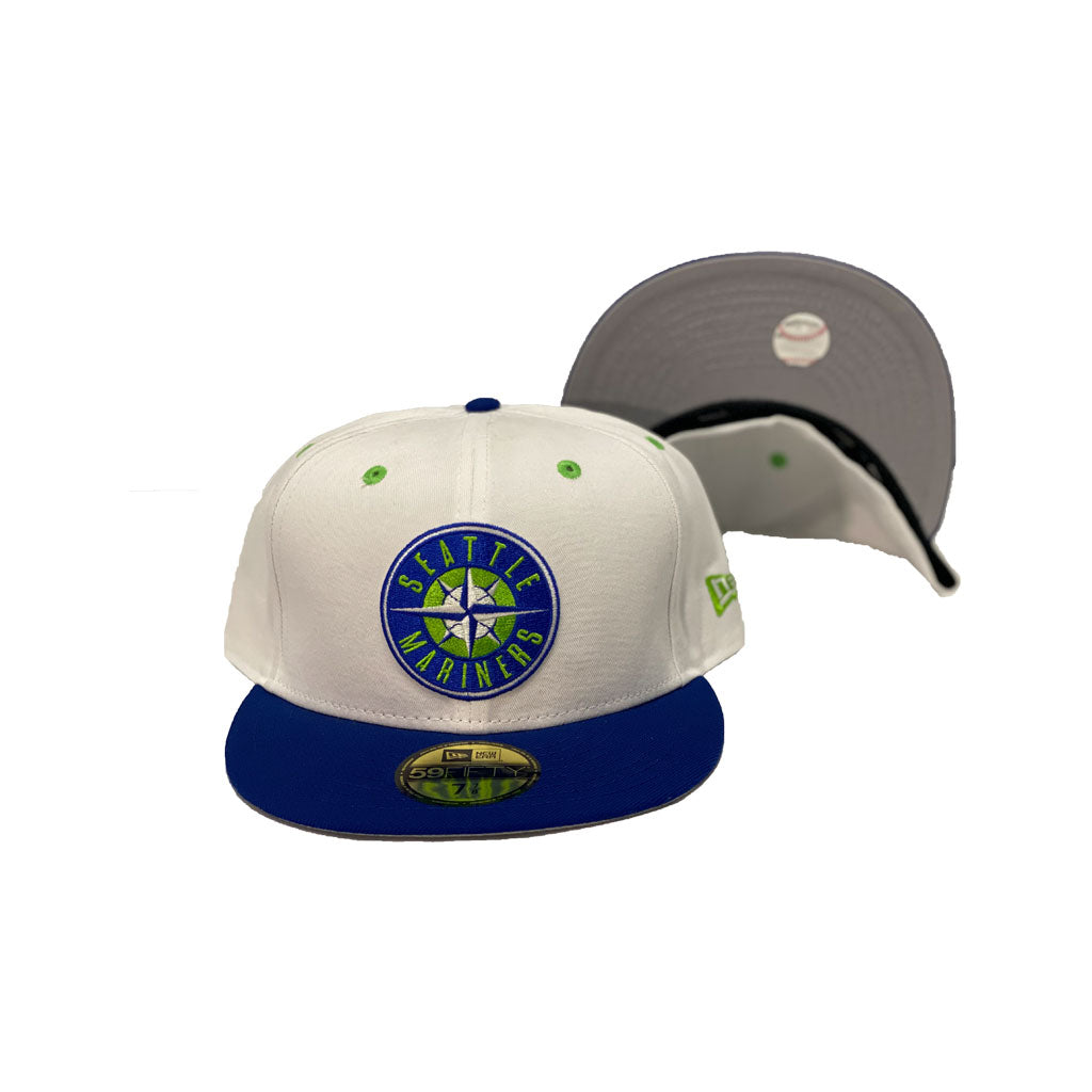 Seattle Mariners New Era Fresh A-Frame 9FORTY Trucker Snapback Hat - White/ Aqua