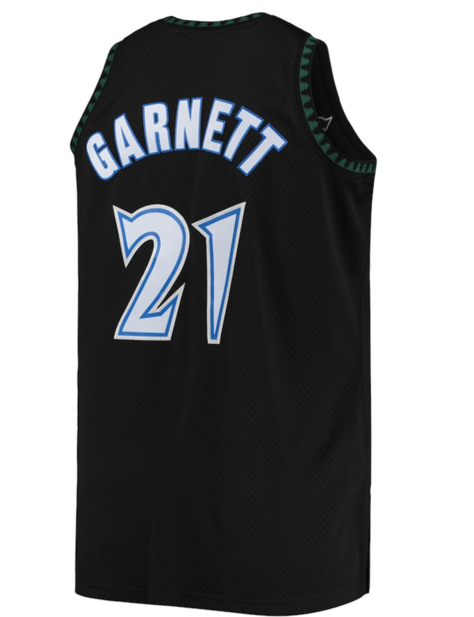 KEVIN GARNETT MINNESOTA TIMBERWOLVES MITCHELL & NESS 1997 SWINGMAN JERSEY