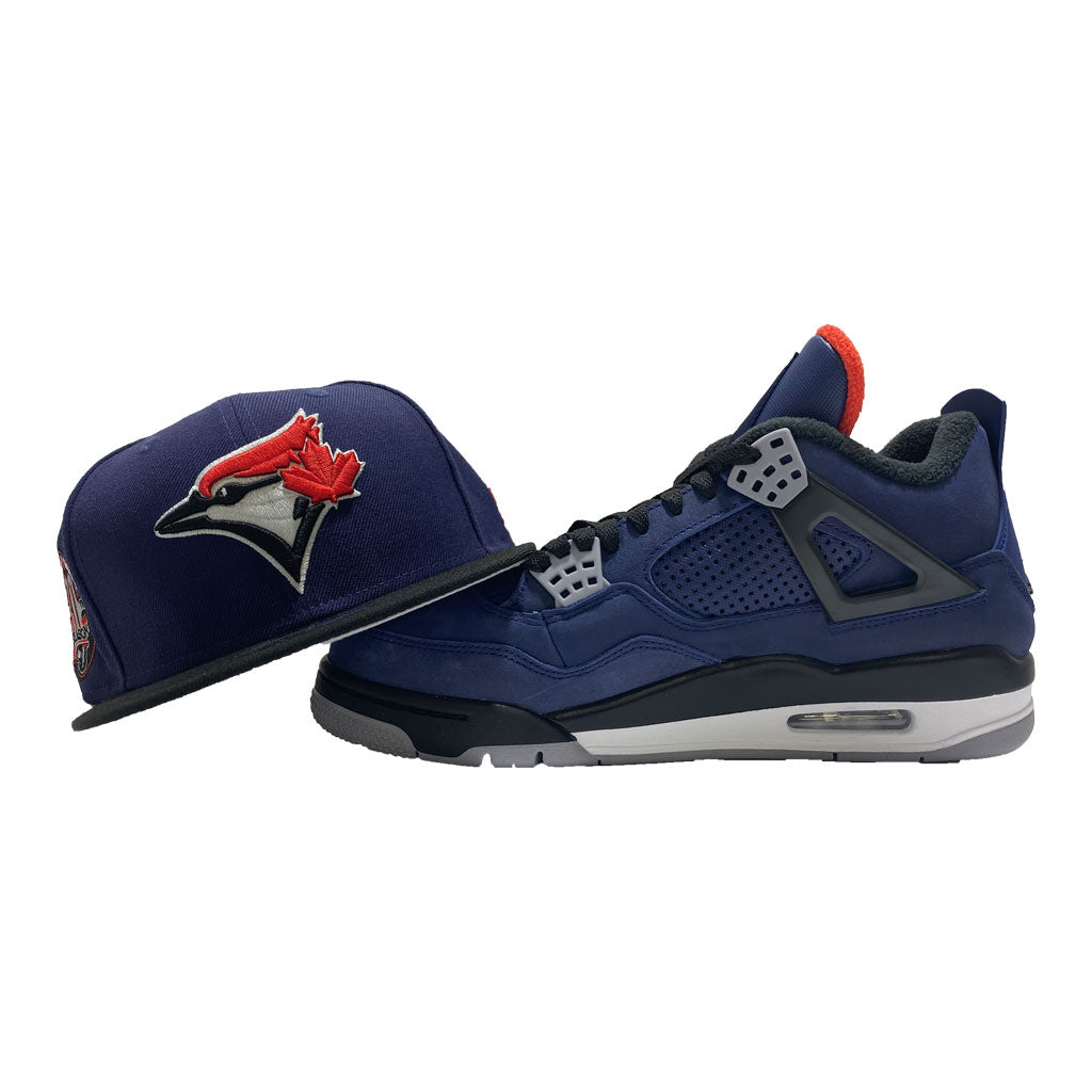 Toronto Blue Jays Air Jordan 4 Sneakers Shoes For Men And Women