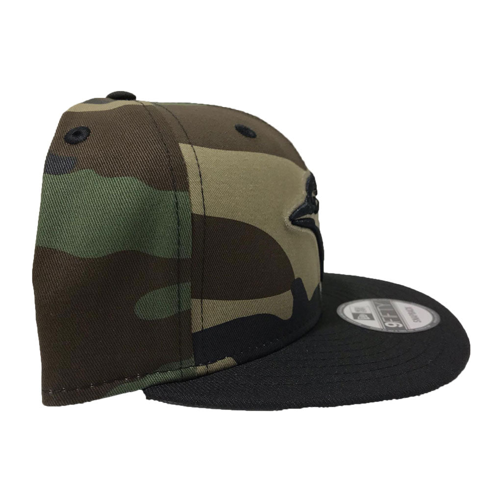 Men's New Era Black Toronto Blue Jays Camo Vize 9FIFTY Snapback Hat
