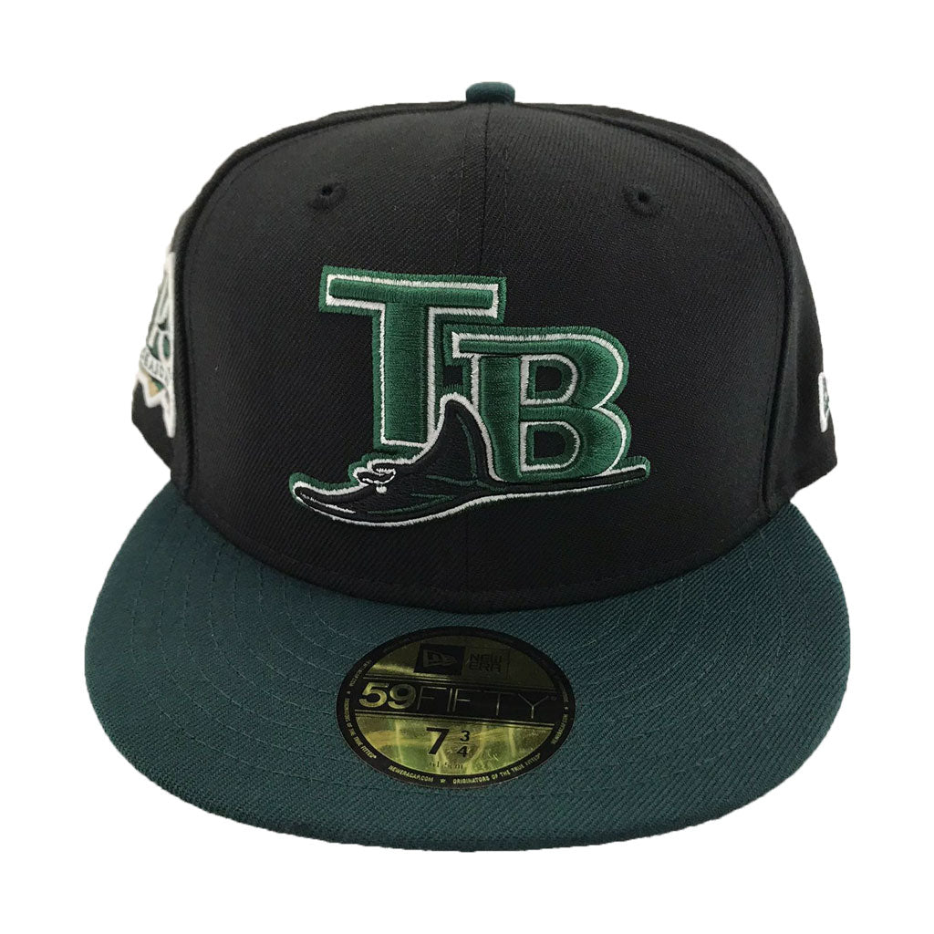 New Era 59FIFTY Retro On-Field Tampa Bay Rays 2005 Hat - Black, Green Black/Green / 7