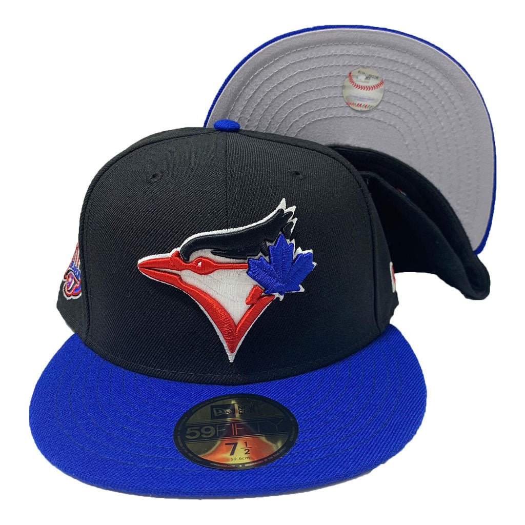 New Era Toronto Blue Jays 30th Season Black and Red Edition 59Fifty Fitted  Cap