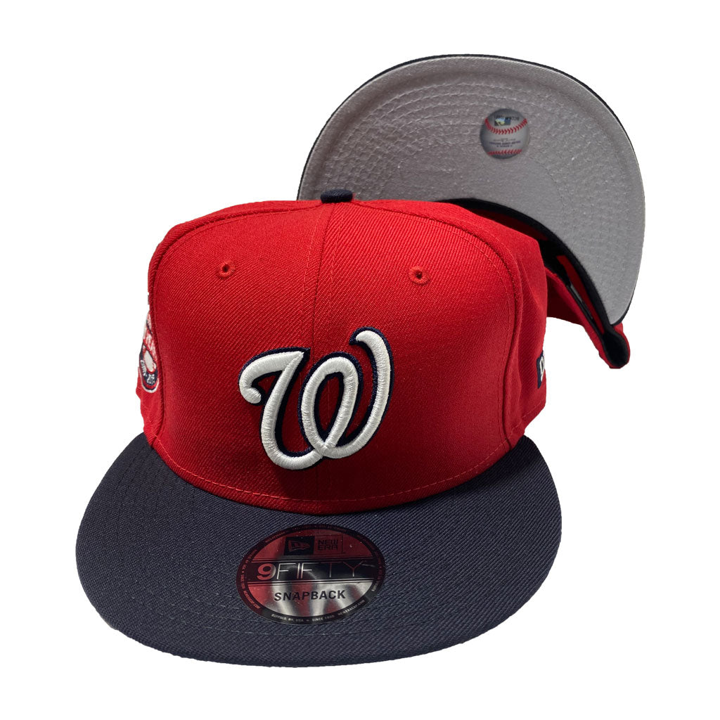 Washington Nationals New Era Black on Black 9FIFTY Snapback Hat