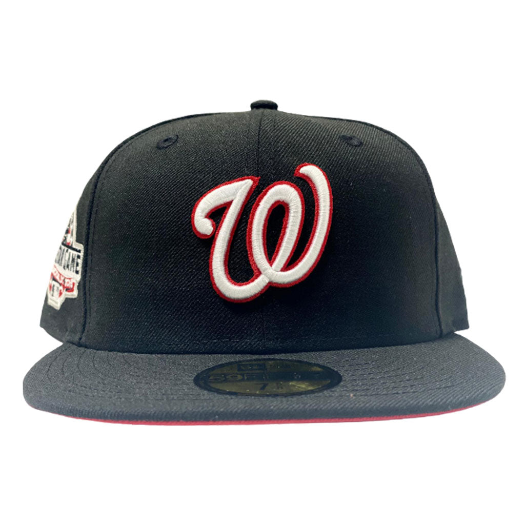 Washington Nationals 2018 All Star Game New Era 59FIFTY Fitted Hat (Chrome White Black Gray Under BRIM) 7 3/4