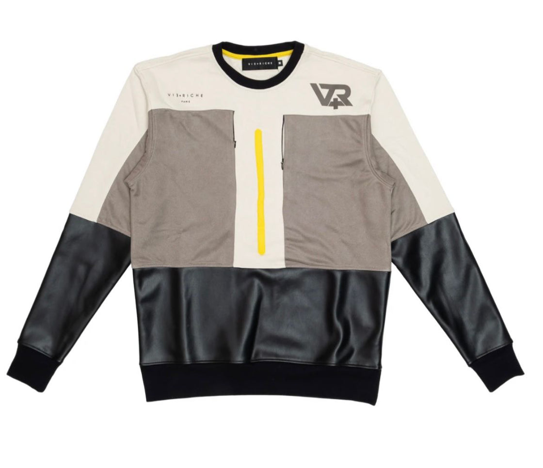 VIE RICHE EARTH TONE CREW NECK