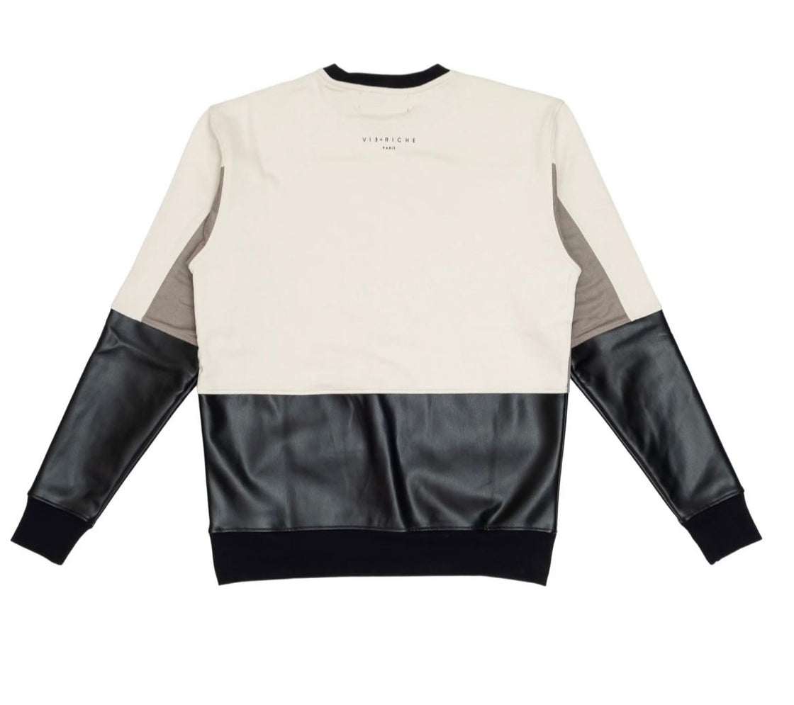 VIE RICHE EARTH TONE CREW NECK