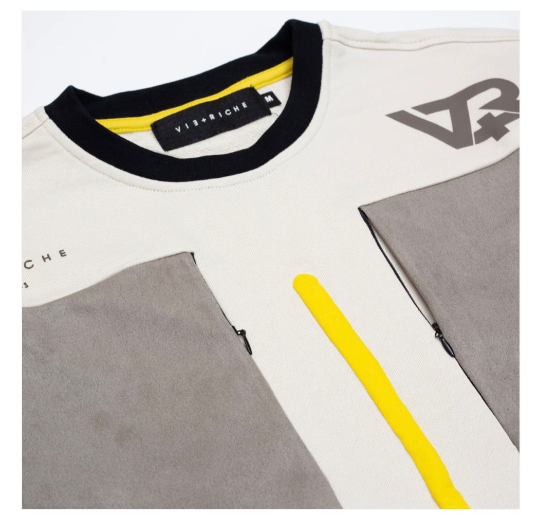 VIE RICHE EARTH TONE CREW NECK