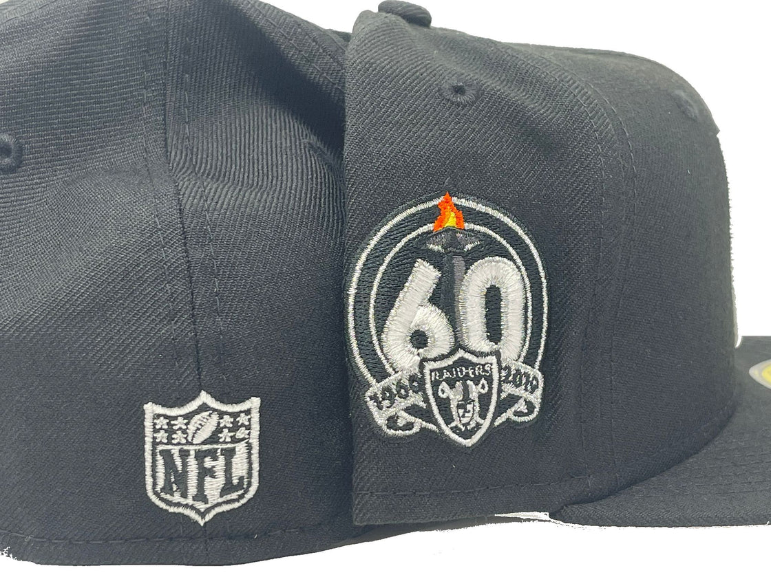 Black Las Vegas Raiders Custom Made 59fifty New Era Fitted Hat