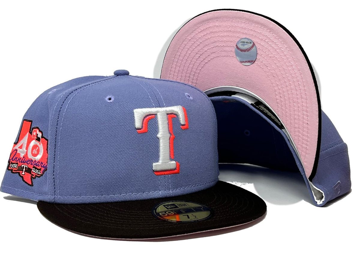 TEXAS RANGERS 40TH ANNIVERSARY BLUSH COLLECTION FALL ORANGE BRIM NEW –  Sports World 165