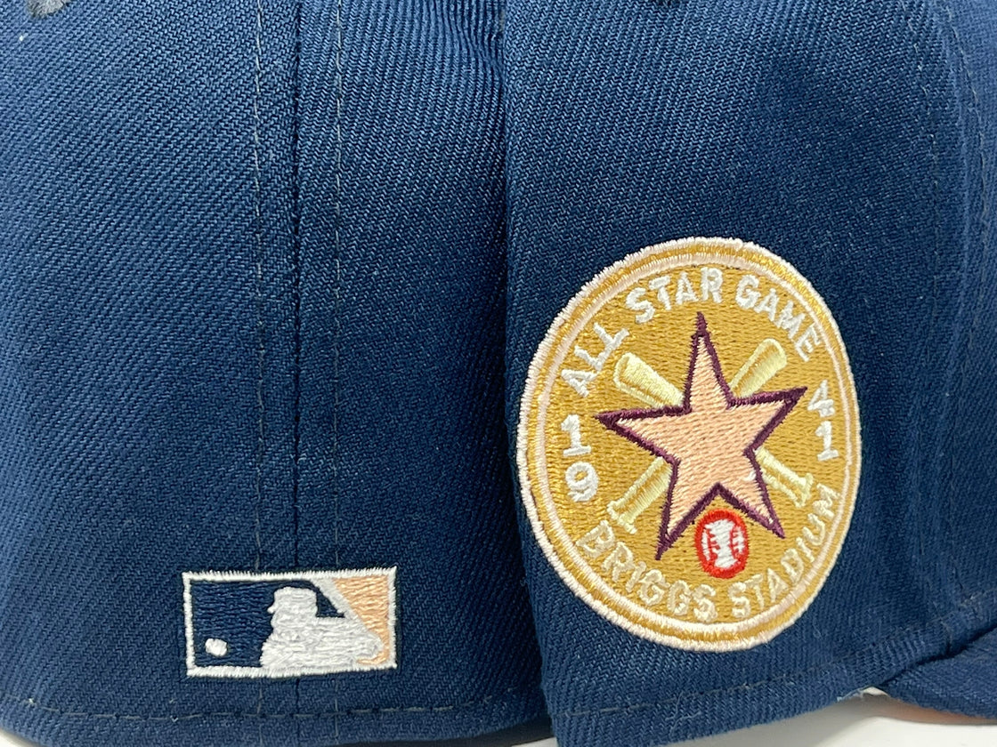 Pittsburgh Pirates 1941 All Star Game Navy Peach Brim New Era Fitted Hats