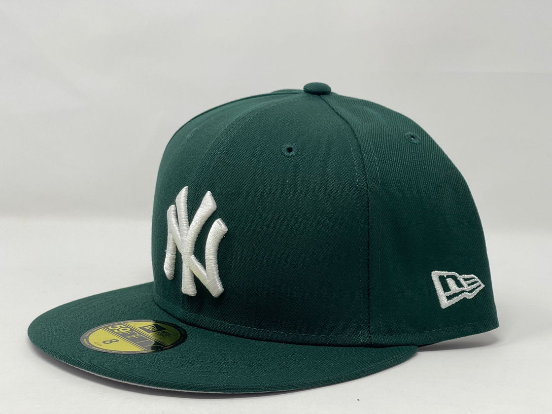 New York Yankees Dark Green Gray Brim New Era Fitted Hat