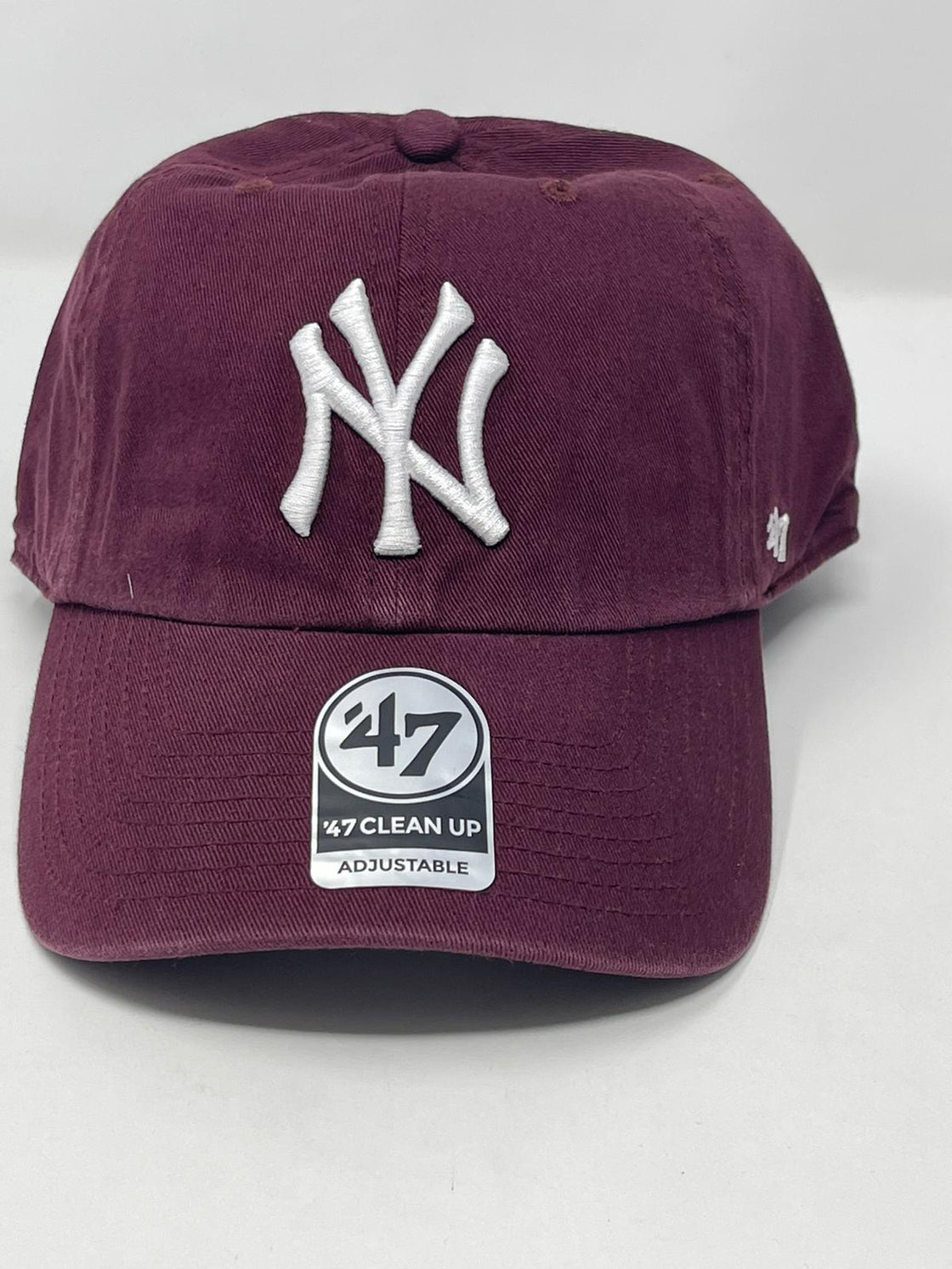 Men's '47 Maroon New York Yankees Heritage Clean Up Adjustable Hat