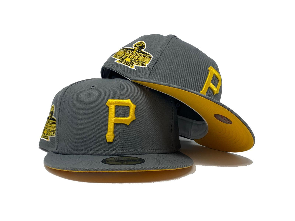 PITTSBURGH PIRATES 1971 WORLD SERIES YELLOW CAP BLACK VISOR PINK BRIM –  Sports World 165