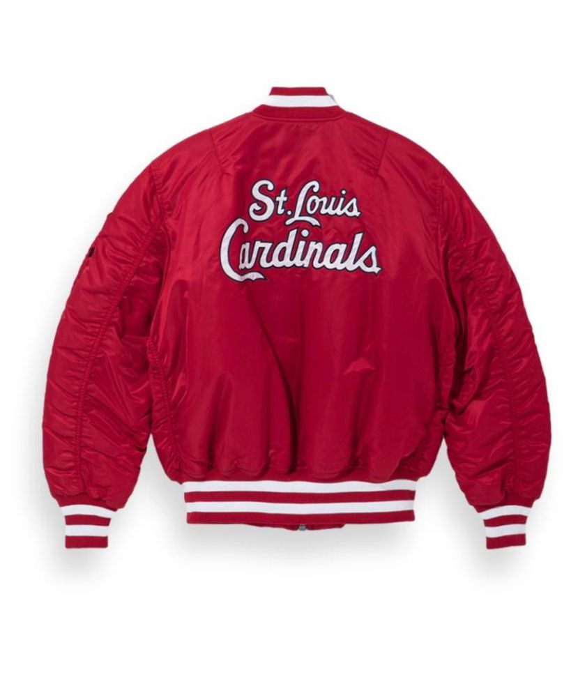 St Louis Cardinals Black MLB Team Varsity Jacket - Maker of Jacket