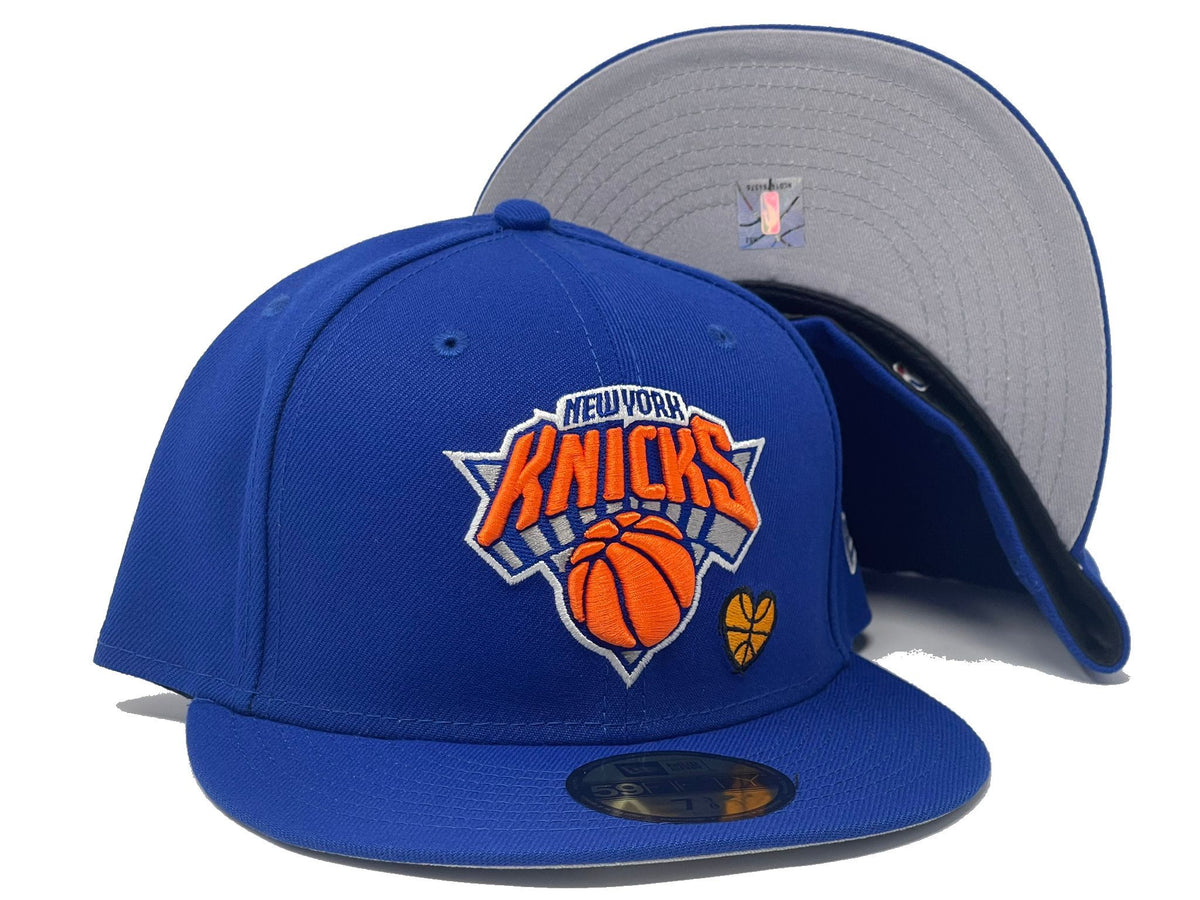Shop New Era 59Fifty New York Knicks Team Split Hat 60296611 blue