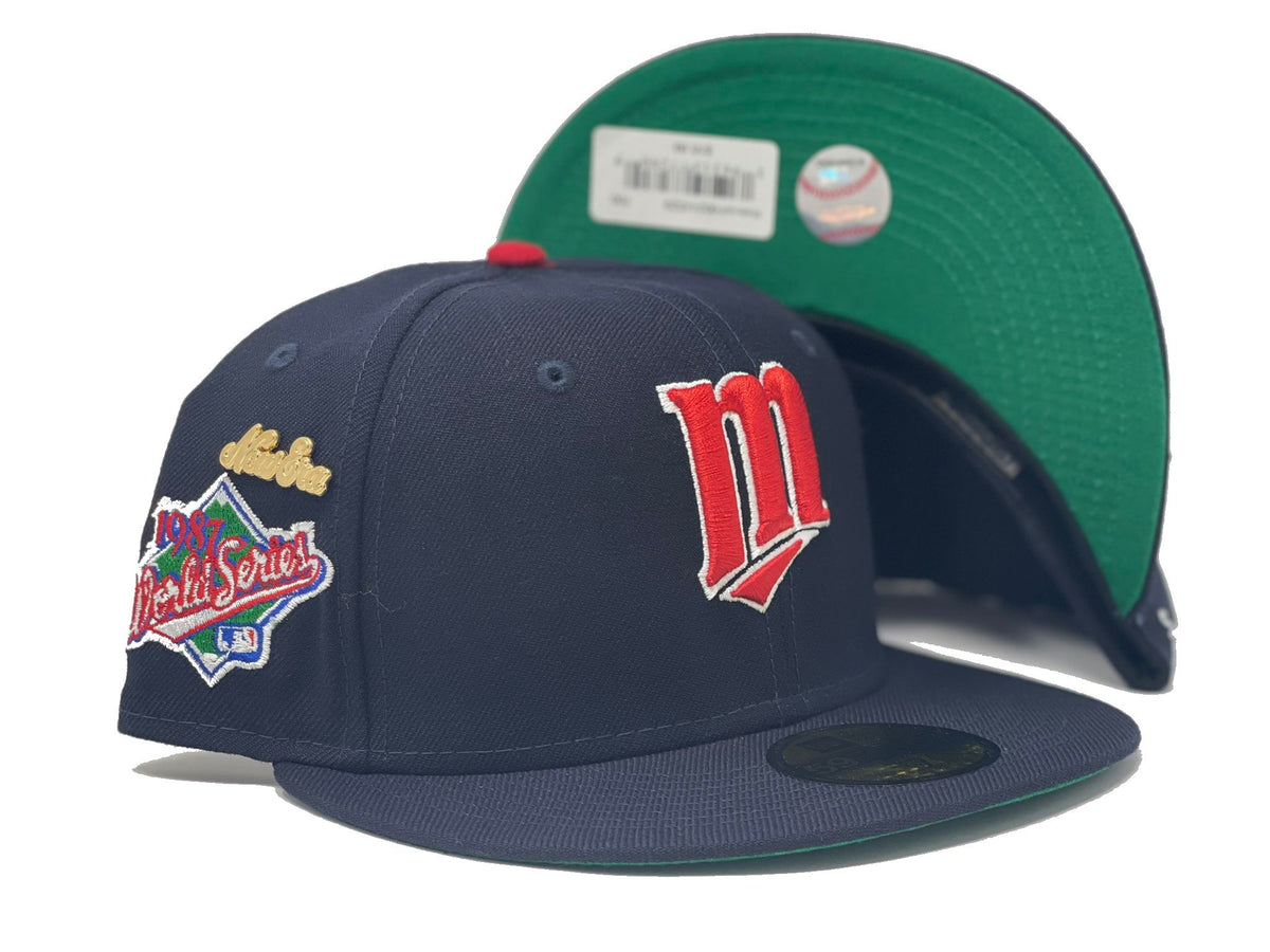 Minnesota Twins 1987 World Series New Era 59Fifty Fitted Hat (Navy Gray  Under Brim)