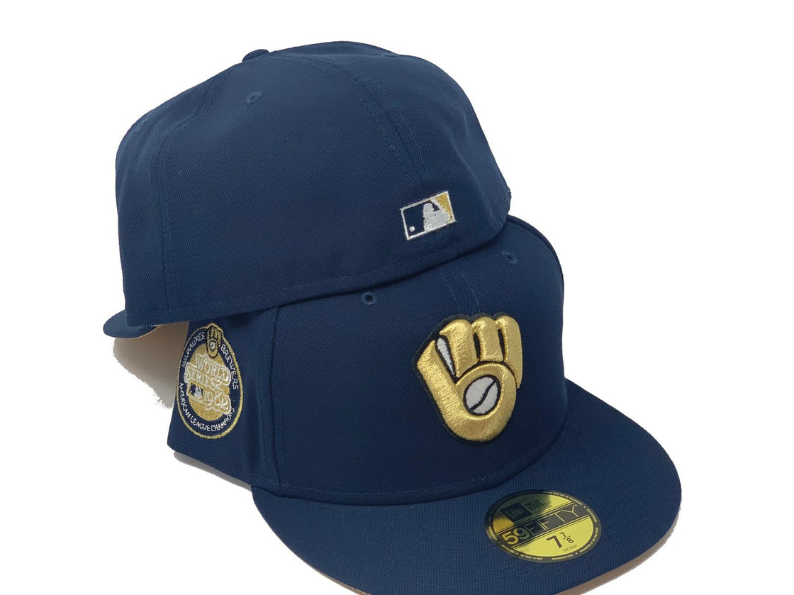 Navy Milwaukee Brewers 1982 World Series 59fifty New Era Fitted