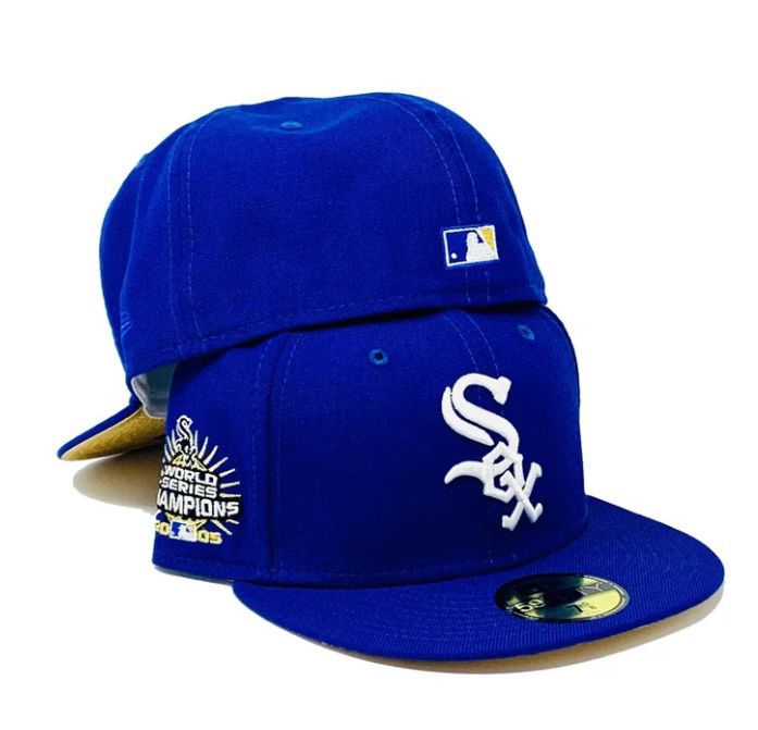 New Era Chicago White Sox CapsuleRoos Collection 1917 World Series Capsule  Hats Exclusive 59Fifty Fitted Hat Blue/Purple Men's - SS21 - US