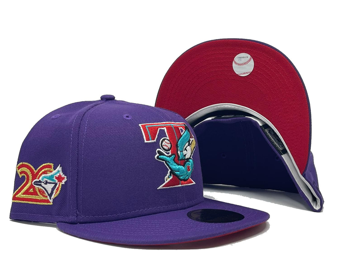 TORONTO BLUE JAYS 20TH ANNIVERSARY SKY BLUE BROWN PINK BRIM NEW ERA FI –  Sports World 165