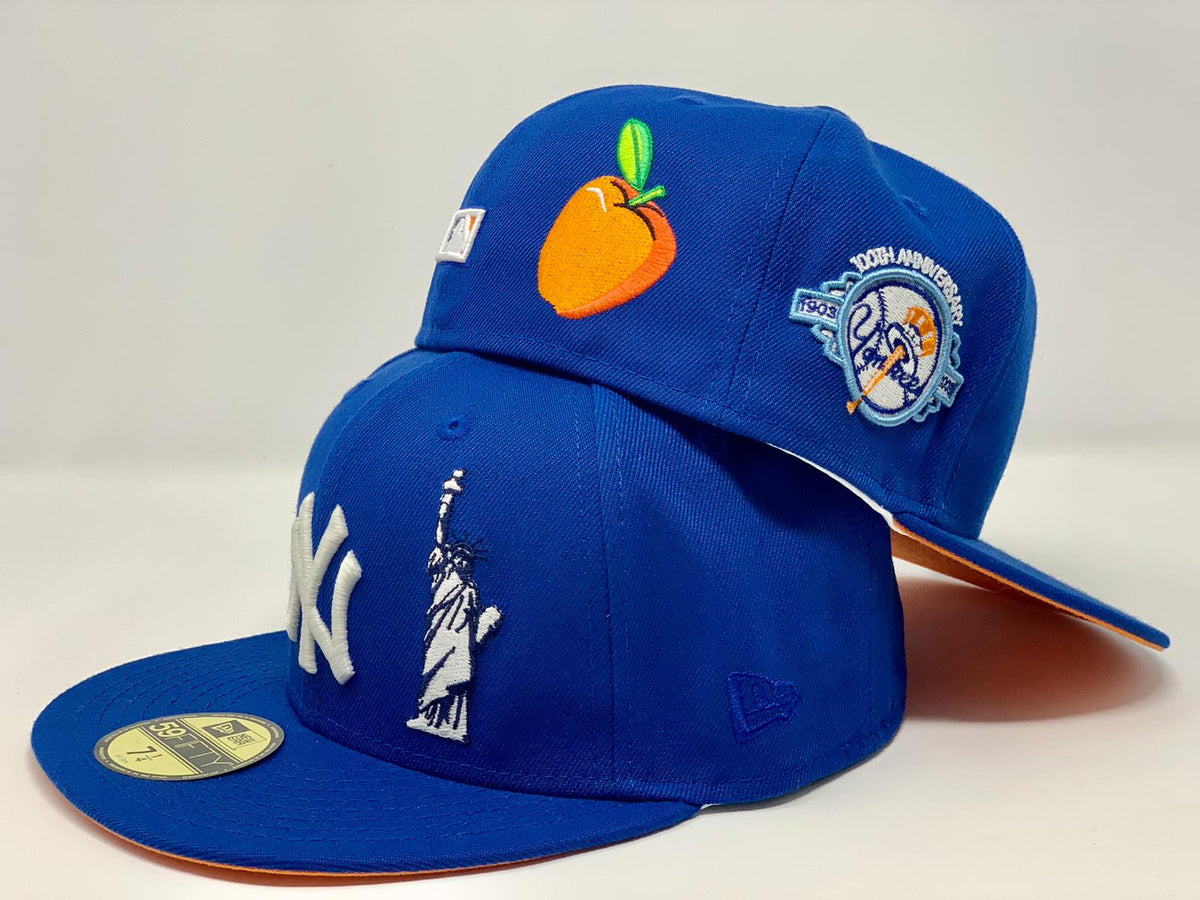 NEW YORK YANKEES STATUE OF LIBERTY BROWN ORANGE BRIM NEW ERA