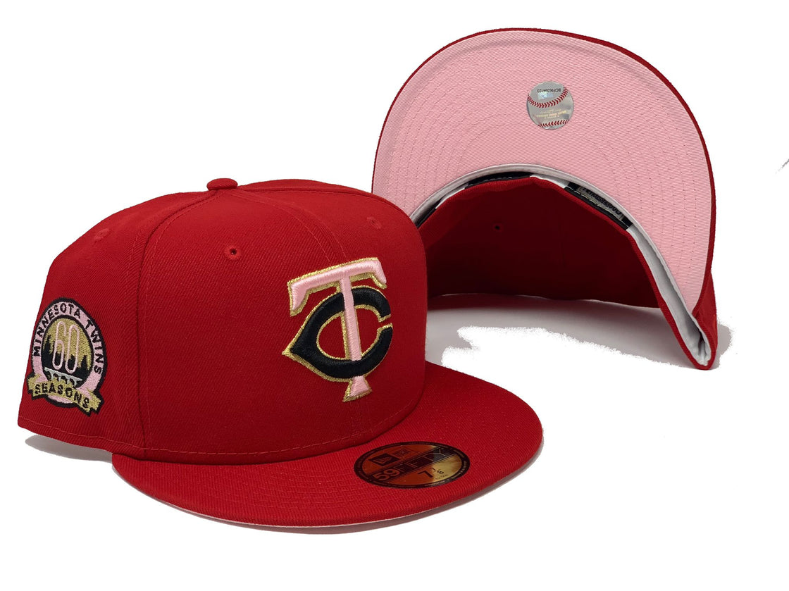 Red Minnesota Twins 60th Seasons 59fifty New Era Fitted Hat