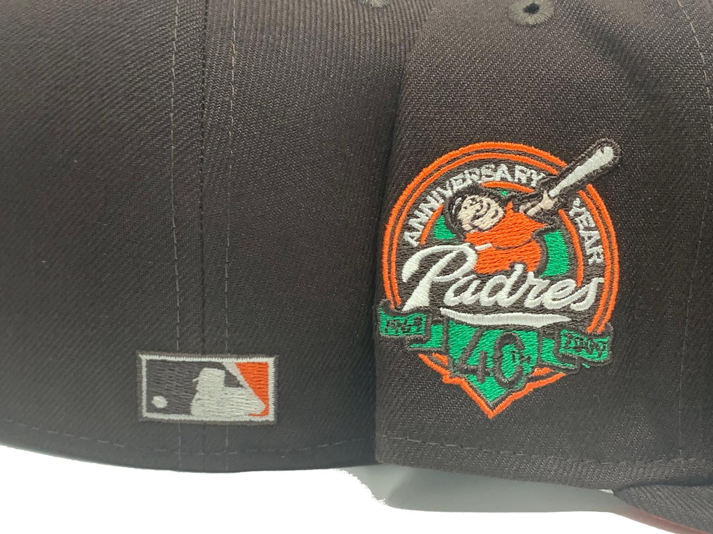 Dark Brown San Diego Padres 40th anniversary New Era Fitted Hat
