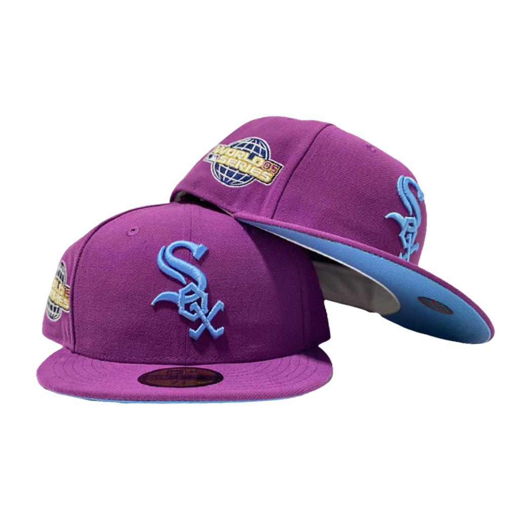 CHICAGO WHITE SOX 2005 WORLD SERIES GRAPE ICY BRIM NEW ERA FITTED