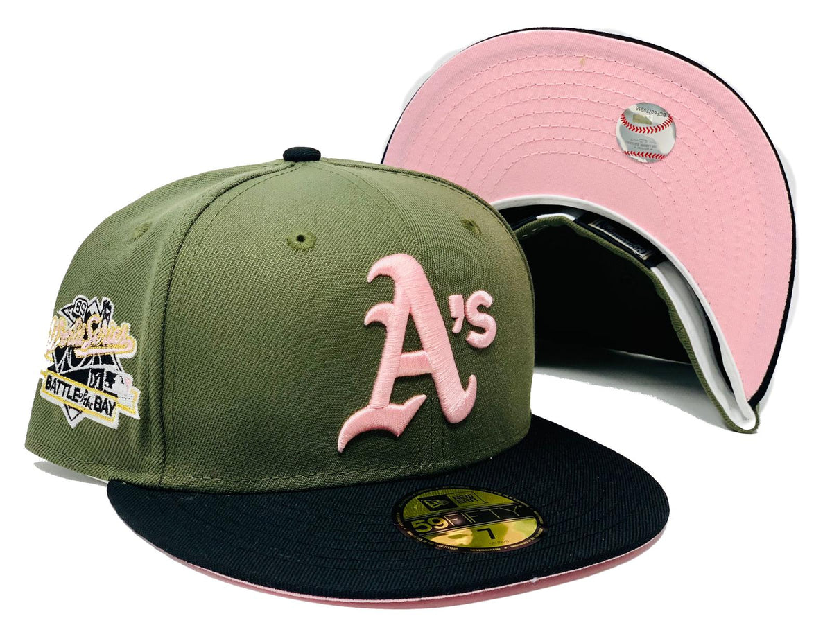 Oakland Athletics 1989 World Series New Era 59Fifty Fitted Hat (BATTLE OF  THE BAY GREEN UNDER BRIM)  1989 Patch:  athletics-1989-world-series-new-era-59fifty-fitted-hat-green-under-brim.html  BATTLE OF THE BAY Patch