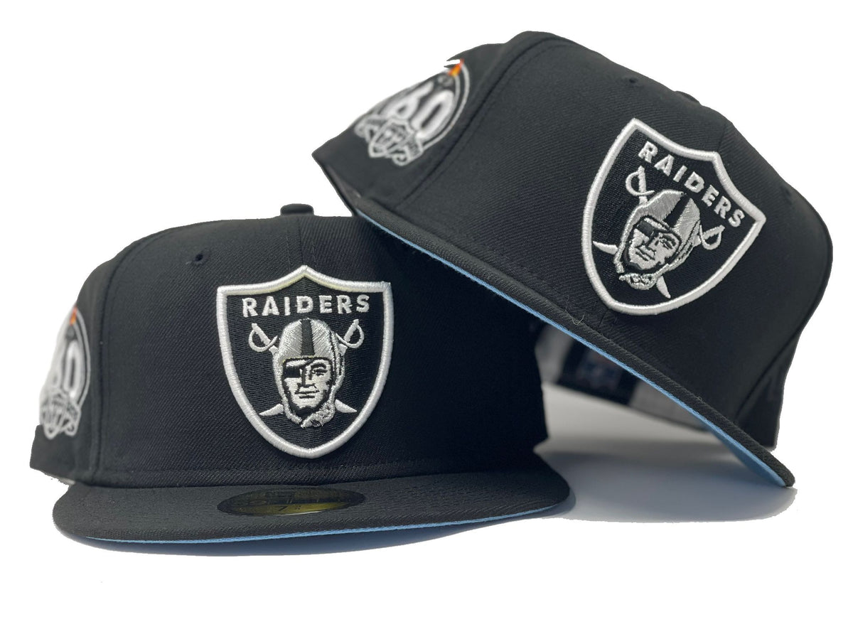 LAS VEGAS RAIDERS 60TH SEASON RED ICY BRIM NEW ERA FITTED HAT