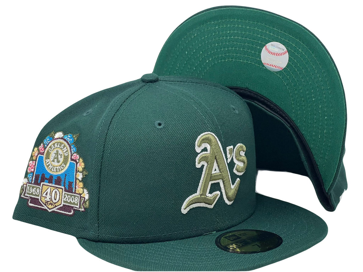 New Era Oakland Athletics Botanical 59FIFTY Mens Fitted Hat (Green)