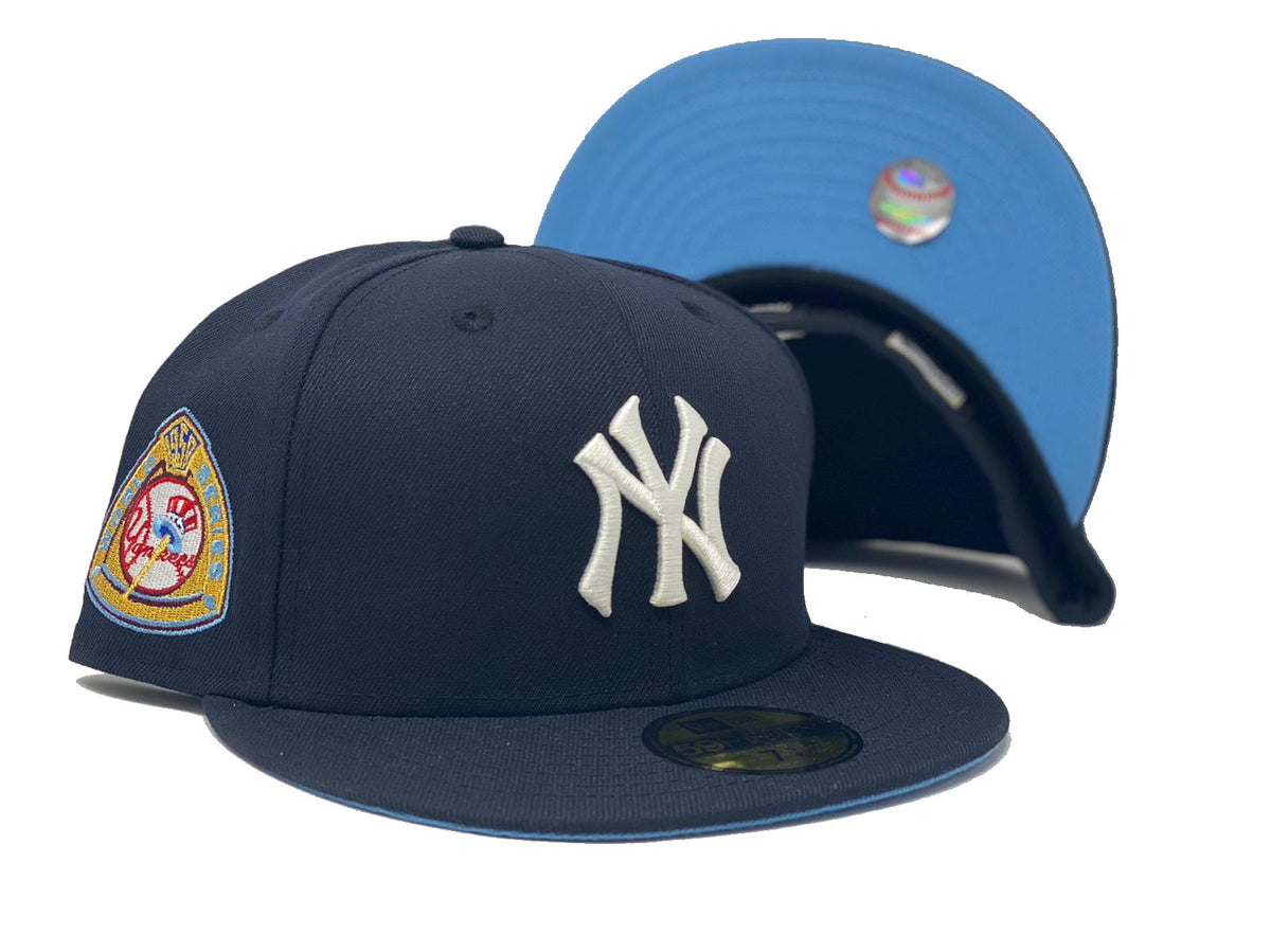 NEW YORK YANKEES 1959 WORLD SERIES NAVY ICY BRIM NEW ERA FITTED HAT –  Sports World 165