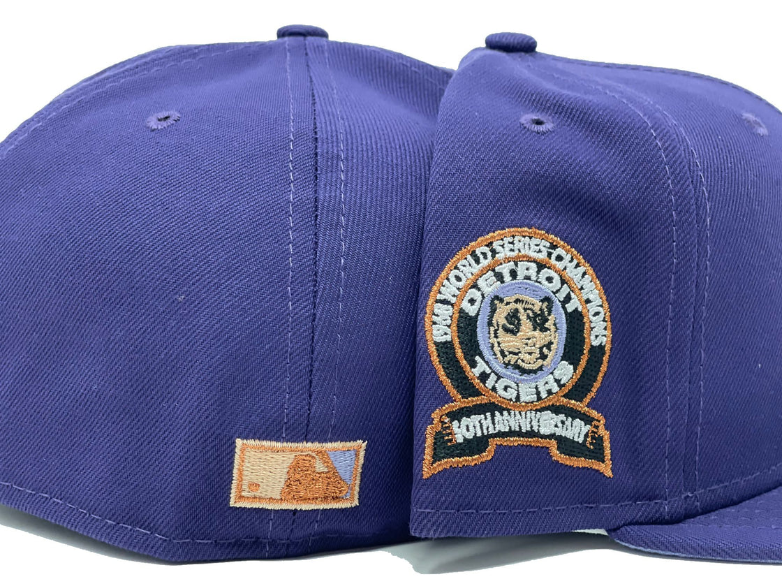Dark Purple Detroit Tigers 1968 World Series New Era Fitted Hat