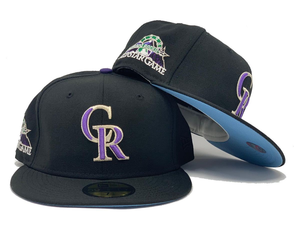 COLORADO ROCKIES 1998 ALL STAR GAME BLACK ICY BRIM NEW ERA FITTED HAT –  Sports World 165