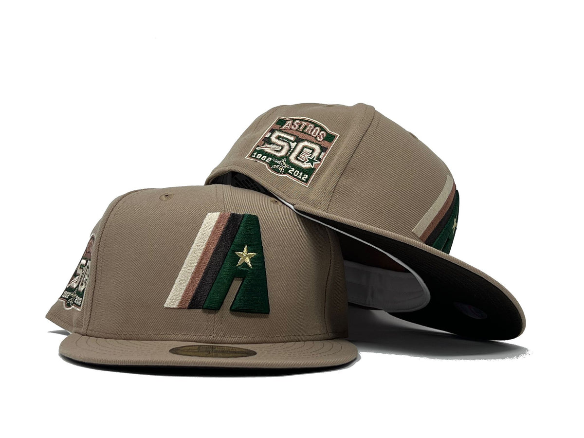 HOUSTON ASTROS 50TH ANNIVERSARY GREEN BRIM NEW ERA FITTED HAT – Sports  World 165