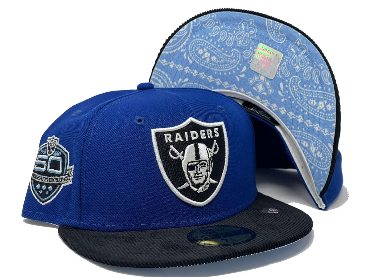 Las Vegas Raiders Stone Two Tone Corduroy Bill 50th Anniversary