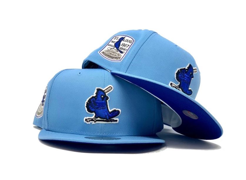 New Era St. Louis Cardinals Heather Blue 2017 Father's Day 59FIFTY Fitted Hat
