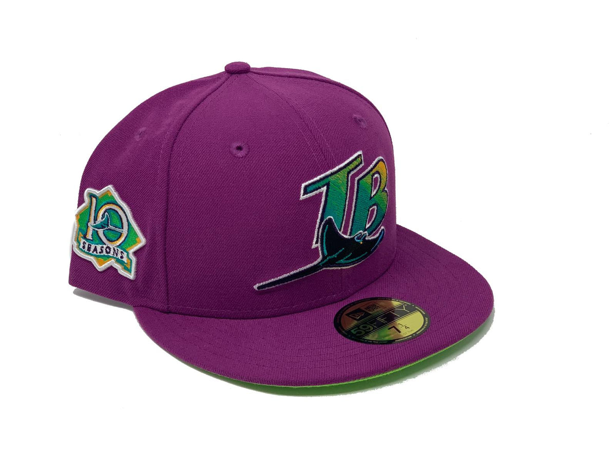 TAMPA BAY DEVIL RAYS 10TH SEASON DARK GREEN ICY BRIM NEW ERA FITTED HA –  Sports World 165