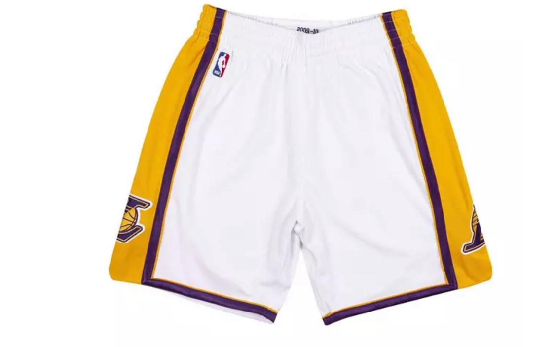 Los Angeles Lakers White NBA Swingman Shorts