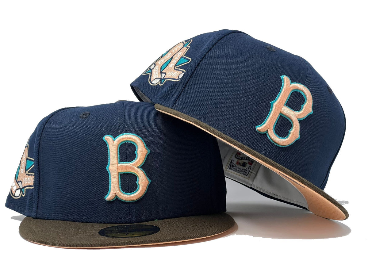 Boston Red Sox 1961 All Star Game Green Brown Visor Pink Brim New Era  Fitted Hat – Sports World 165