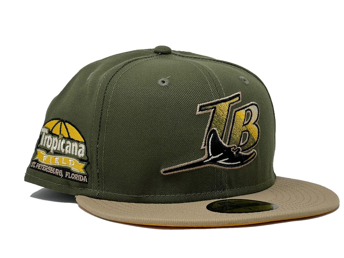 Tampa Bay Rays New Era Custom 59Fifty Olive Camo Sweatband Fitted Hat