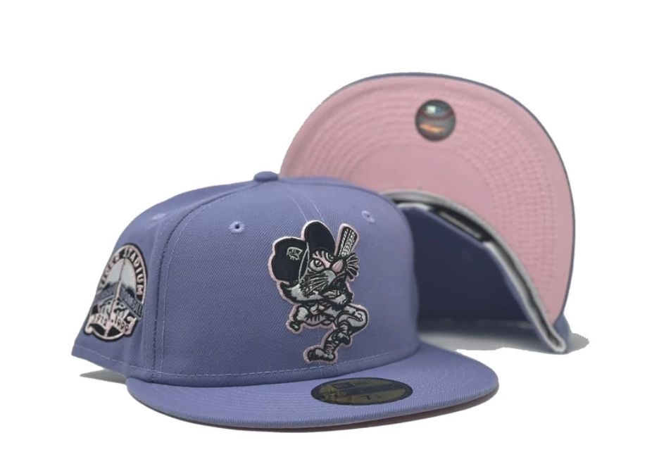Lavender Detroit Tigers 59fifty Custom New Era Fitted Hat