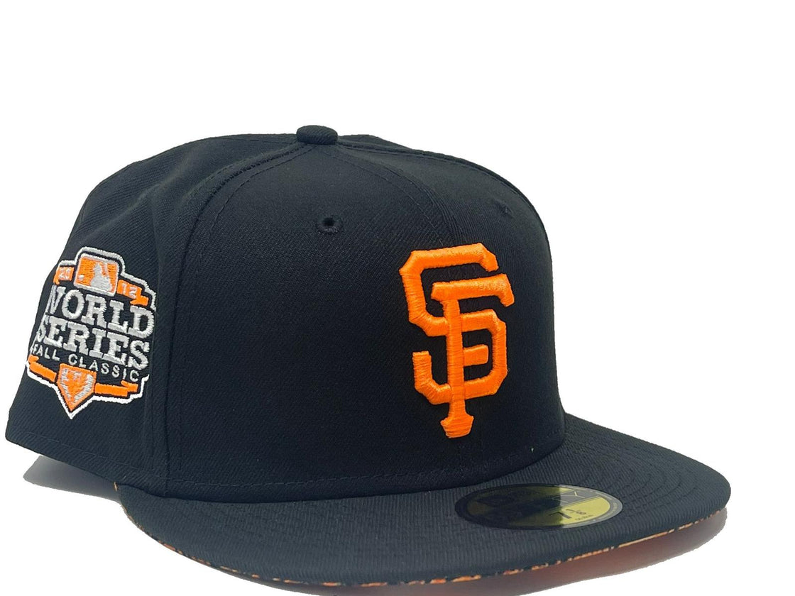 San Francisco Giants 2012 World Series Snakeskin Print Brim New Era Fitted Hat
