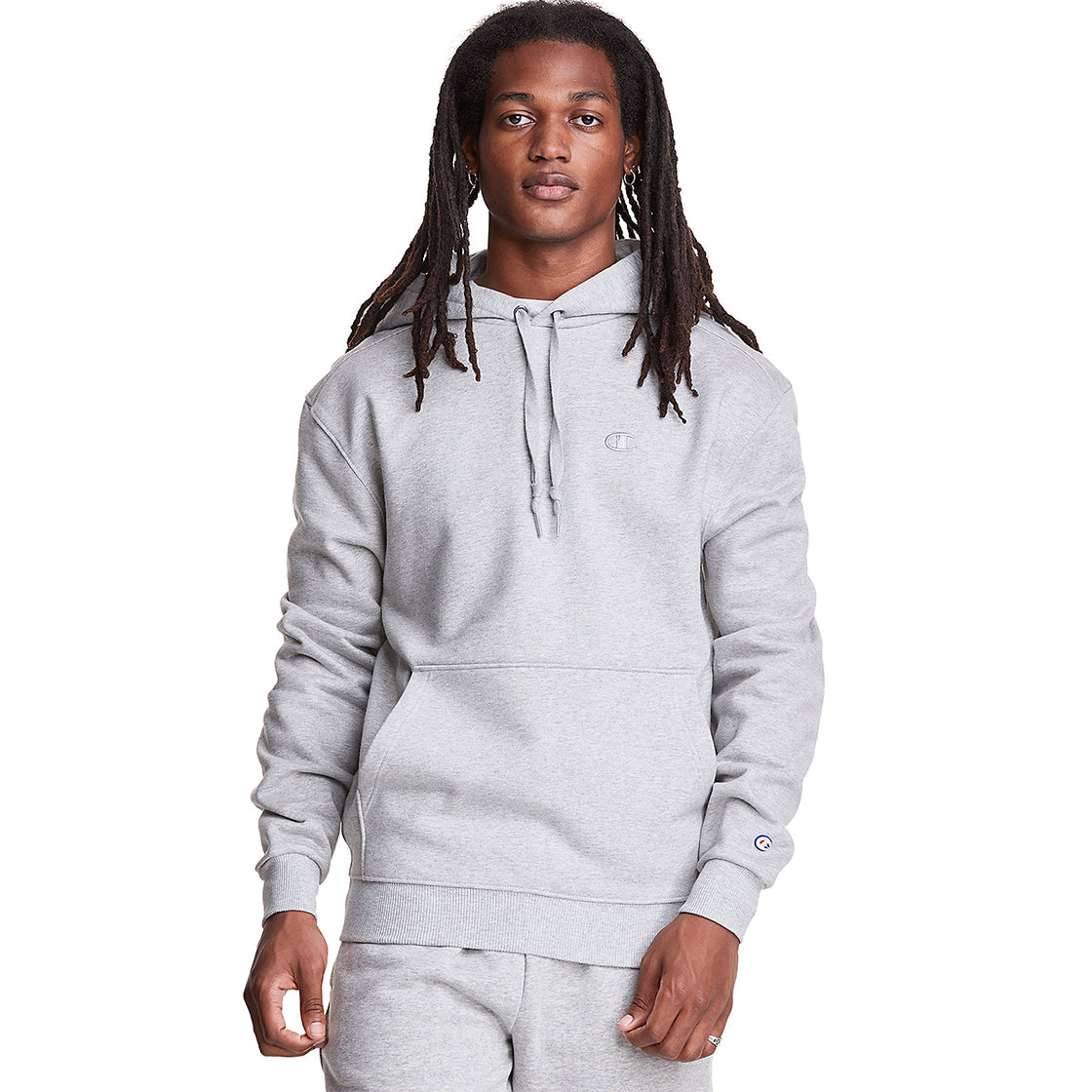 The Champion Men's Grey Super Fleece Cone Hoodie