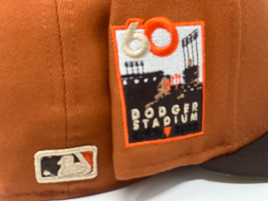 Los Angeles Dodgers 60th Anniversary Vegas Gold Brim Era Fitted Hat