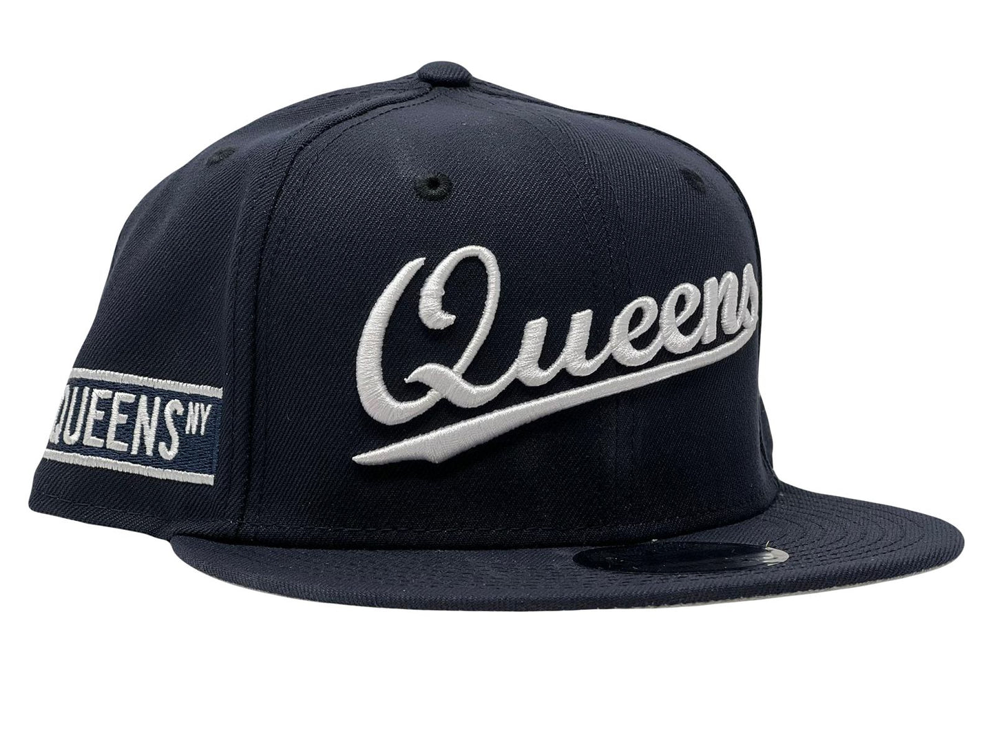 QUEENS NEW YORK NAVY BLUE 9FIFTY NEW ERA SAPBACK HAT