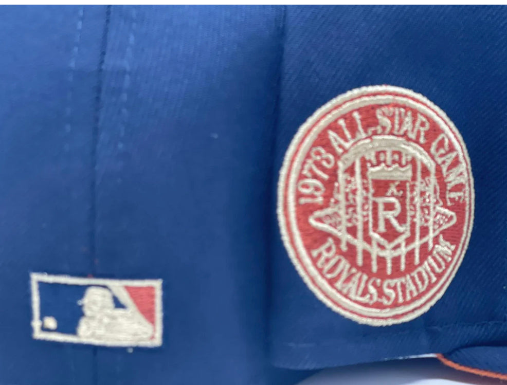 Kansas City Royals 1973 All-Star Game Rust Orange Brim New Era Fitted Hat