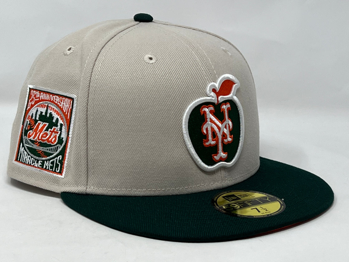 New York Mets 25th Anniversary Orange Brim New Era 59Fifty Fitted Hat